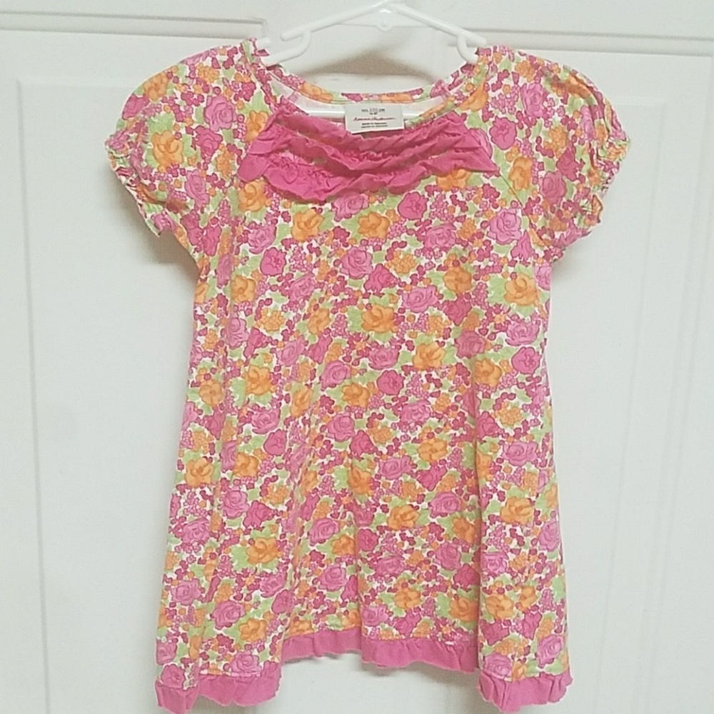 HA Sz 100 4T Play Dress. Pink floral Design